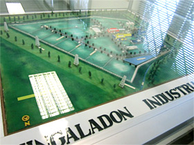 ミンガラドン工業団地の模型