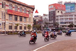 ベトナムの都市の風景